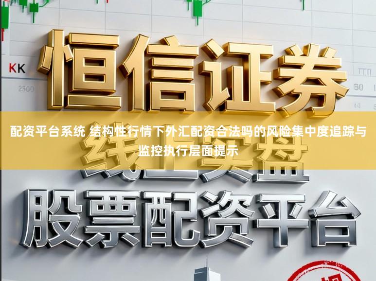 配资平台系统 结构性行情下外汇配资合法吗的风险集中度追踪与监控执行层面提示